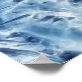 Poster Gelée Cristal de glace Flocon de neige fractal (Coin)