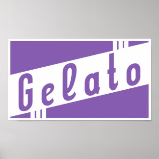 Poster gelée rétro
