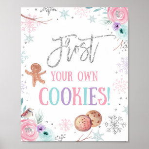 Poster Gelez vos propres cookies Anniversaire Fille de l'