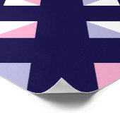Poster Gem coloré Motif transparent (Coin)