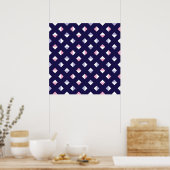 Poster Gem coloré Motif transparent (Cuisine)