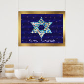 Poster Gem decorated Star of David (Cuisine)