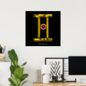 POSTER GÉMEAUX (Bureau à domicile)