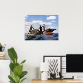 Poster Gemini 6A Splashdown & Recovery (Bureau à domicile)