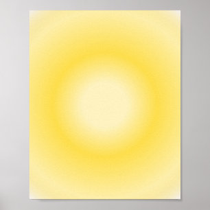 Poster Gemini Aura Gradient, Gemini Zodiac, Aura Jaune