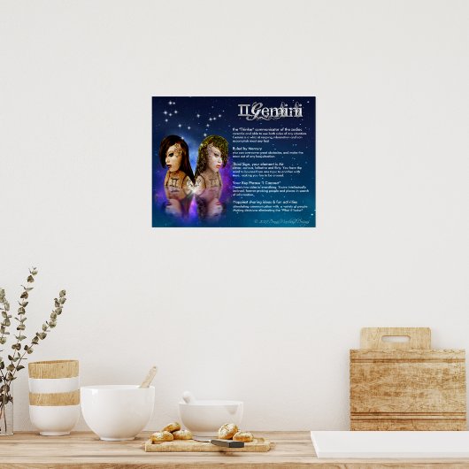 Poster Gemini Characteristics (Keuken)