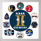 Poster Gemini Commemorative Logo (Devant)