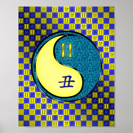 Poster Gemini et Ox d'eau (Devant)
