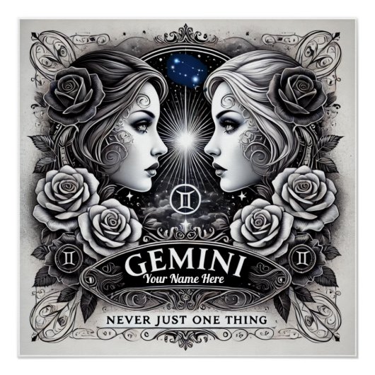 Poster Gemini "Jamais qu'une seule chose" (Devant)
