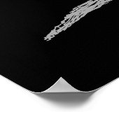 Poster Gemini. Panneau astrologie zodiaque. Noir. (Coin)