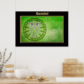 Poster Gemini Zodiac (Cuisine)