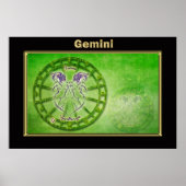 Poster Gemini Zodiac (Devant)