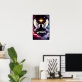 Poster Gemini Zodiac Doses en Harmonie (Bureau à domicile)