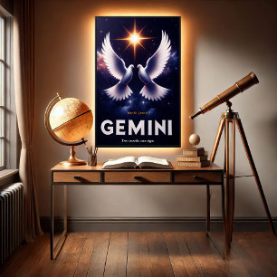 Poster Gemini Zodiac Doses en Harmonie