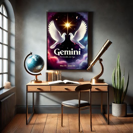 Poster Gemini Zodiac Doses en Harmonie
