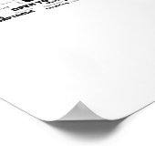 Poster Gemini Zodiac Word Cloud (Coin)