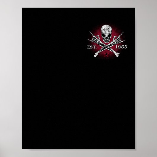 Poster Gen X 1965 La Mauvaise Génération Skull Skeleton (Devant)