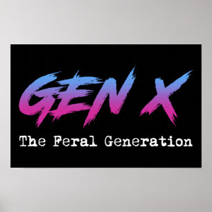 Poster Gen X - Génération Feral