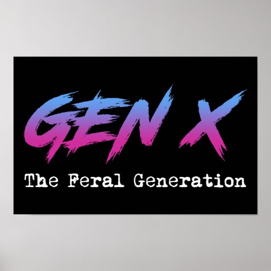 Poster Gen X - Génération Feral (Devant)