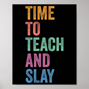 Poster Gen Z Alpha Retour à l'école Enseignant Il est tem