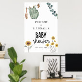 Poster Gender Neutral Boho  Baby Shower Welcome Sign (Bureau à domicile)