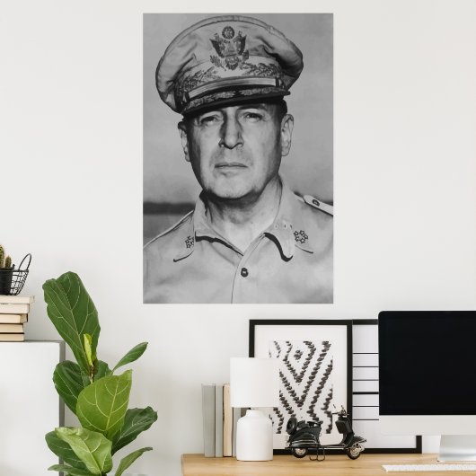 Poster Général Douglas MacArthur (Bureau à domicile)