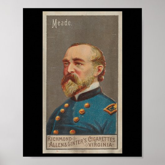 Poster Général George Meade Portrait (1888) (Devant)