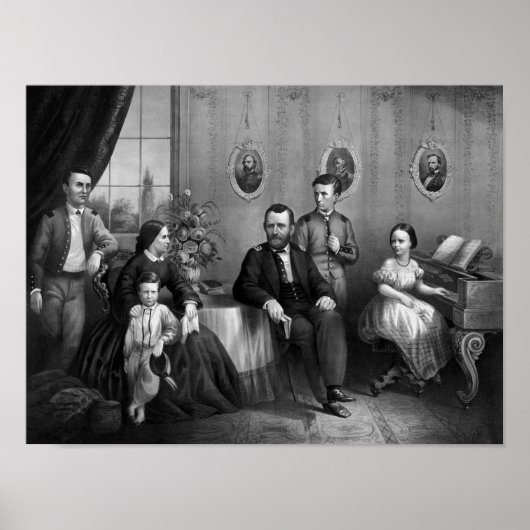 Poster General Grant Et Sa Famille (Devant)