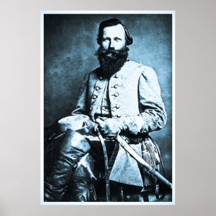 Poster General J.E.B. Stuart Civil War Hero