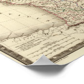 Poster General map of Gaul (Coin)