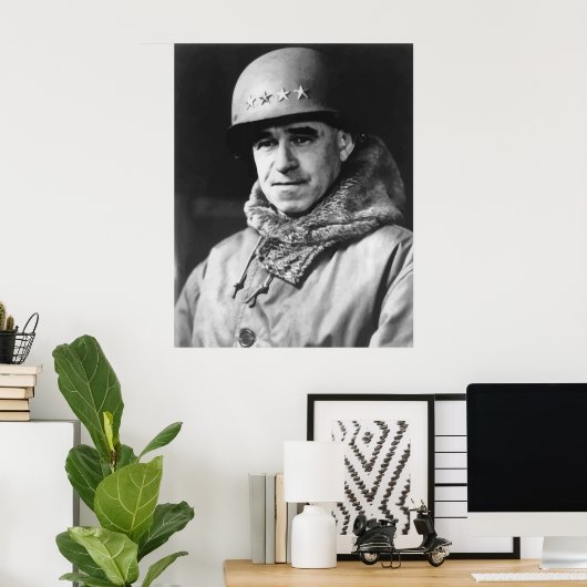Poster Général Omar Bradley (Bureau à domicile)
