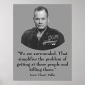 Poster Général Puller et Citation (Devant)