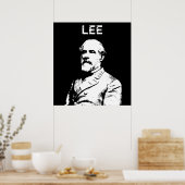 Poster General Robert E. Lee -- Black and White (Cuisine)