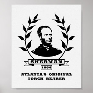 Poster Général Sherman - Porteur de flammes original d’At