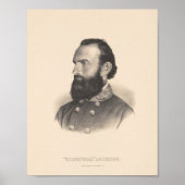 Poster Général Stonewall Jackson Portrait (Devant)