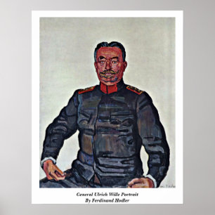 Poster Général Ulrich Wille Portrait Par Ferdinand Hodler