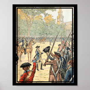 Poster Général Washington Commandant l'armée continentale