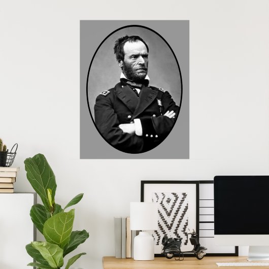 Poster Général William Tecumseh Sherman (Bureau à domicile)