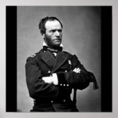 Poster Général William Tecumseh Sherman, 1865. (Devant)