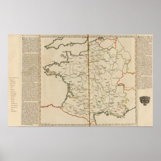 Poster Généralités de France (Devant)