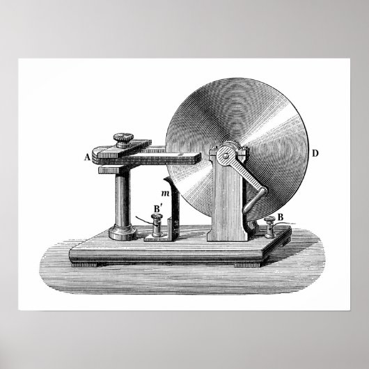 Poster Générateur de disque Faraday (Devant)