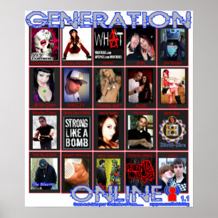 Poster GÉNÉRATION EN LIGNE 1,1 chez