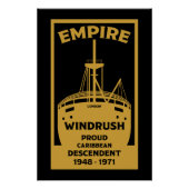 Poster Génération Windrush Historique noir (Devant)