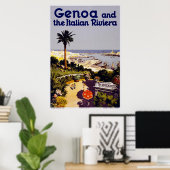 Poster Gênes et la Rivera italienne (Bureau à domicile)