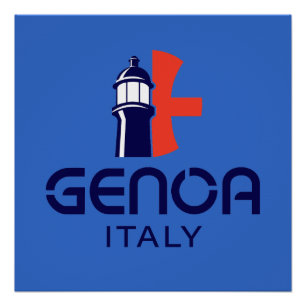 Poster Gênes Italie Europe
