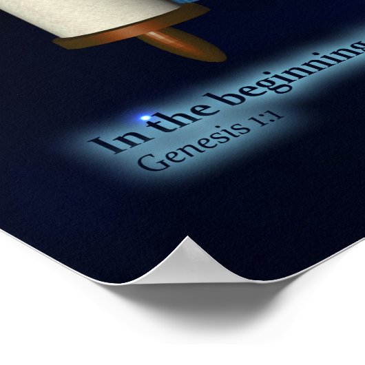 Poster Genèse 1:1 - Construction (Coin)