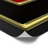 Poster Genèse 1 Au commencement Dieu créa noir (Coin)