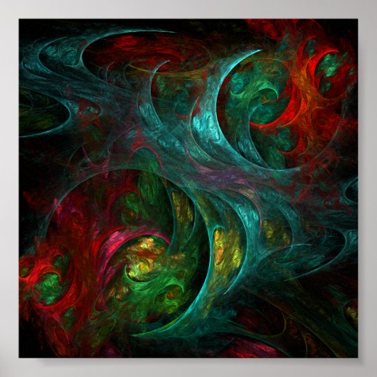 Poster Genèse Art Abstrait (Devant)