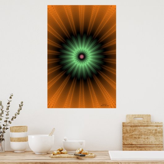 Poster Genèse fractale (Cuisine)