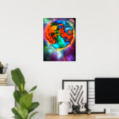 Poster Genèse lunaire (Bureau à domicile)